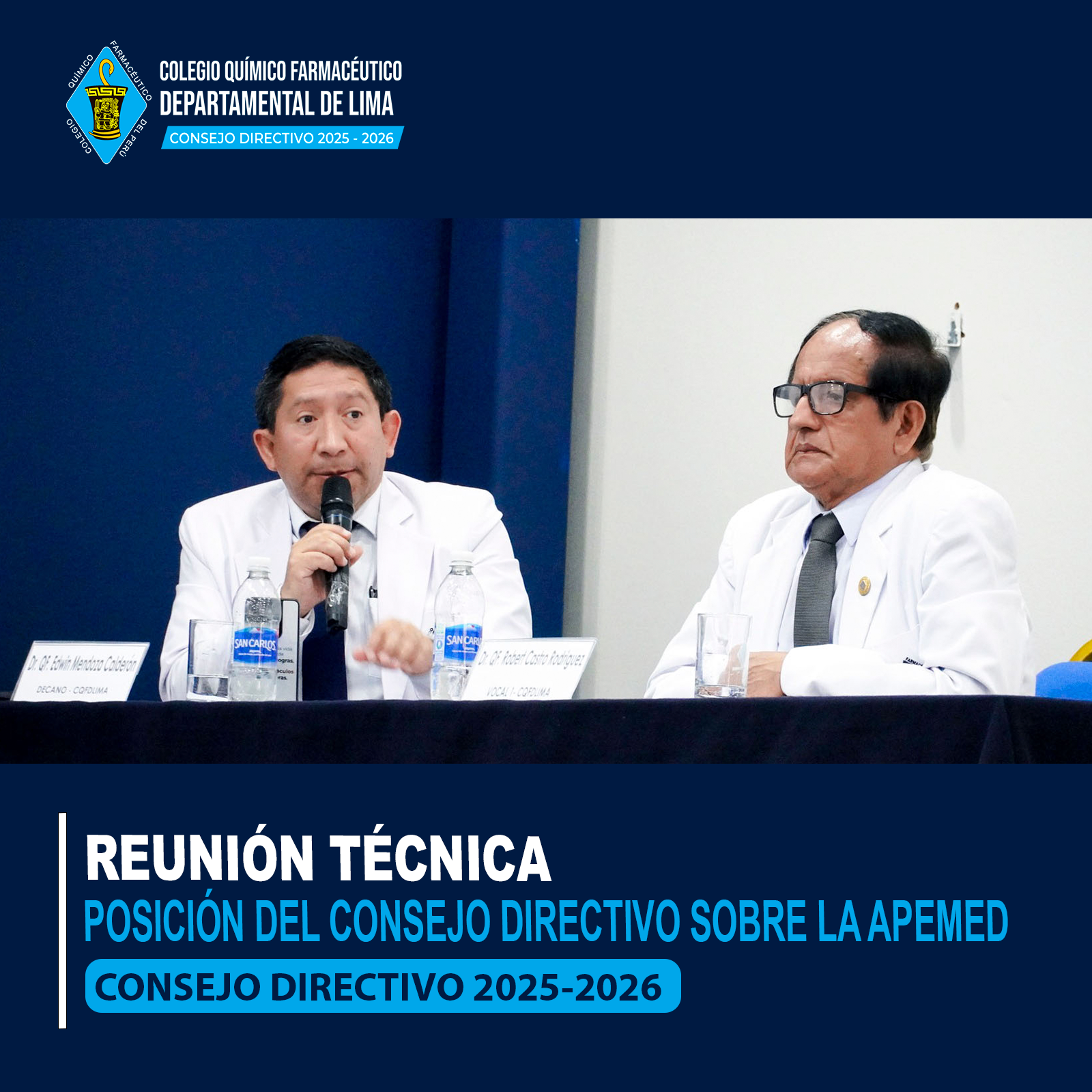 Consejo Directivo CQFDLIMA